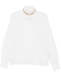 SIMONA CORSELLINI - Cut-Out Turtleneck Sweater - Lyst