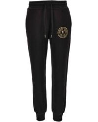 Versace Jeans Couture - Logo-Plaque Drawstring Trousers - Lyst