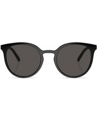 Dolce & Gabbana - Logo-Chain Round-Frame Sunglasses - Lyst