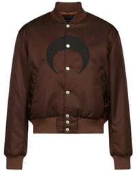 Marine Serre - Moon-Print Buttoned Bomber Jacket - Lyst