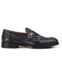 Doucal's - Woven Double-Buckle Loafers - Lyst