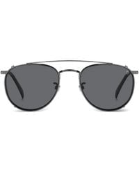 David Beckham - Clip-On Pilot Sunglasses - Lyst