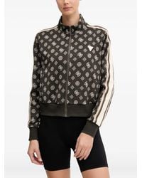 Guess - All-Over Logo Full-Zip Sweatshirt - Lyst