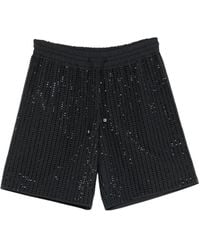 VENUJA - Drawstring Crystal-Embellished Shorts - Lyst