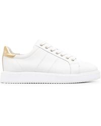 Ralph Lauren - Metallic-Panel Sneakers - Lyst