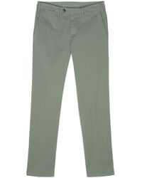 Canali - Mid-rise Pressed-crease Trousers - Lyst