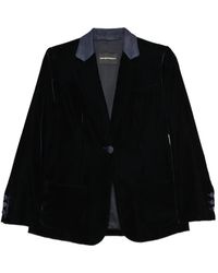 Emporio Armani - Single-Breasted Blazer Jacket - Lyst