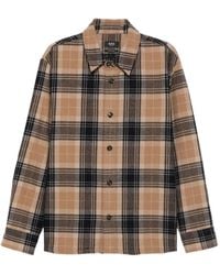 A.P.C. - Plaid Check-Pattern Shirt - Lyst