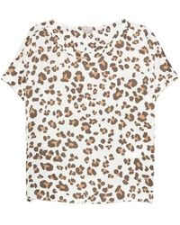 Marella - Blouse En Soie À Imprimé Léopard - Lyst