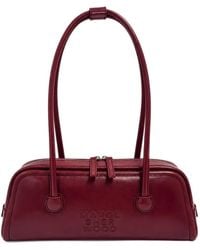 Marge Sherwood - Soft Boston Logo-Embossed Leather Shoulder Bag - Lyst