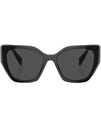 Prada - Logo-plaque Cat-eye Sunglasses - Lyst