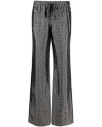 Zadig & Voltaire - Pomy Patterned-jacquard Flared Trousers - Lyst