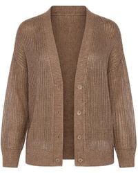 Kinross Cashmere - Open Texture Cardigan - Lyst