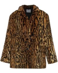 Stand Studio - Emmie Leopard-Print Coat - Lyst