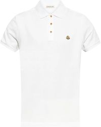 Moncler - Logo Cotton Polo Shirt - Lyst