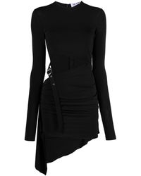 The Attico - Buckle-detailed Jersey Dress - Lyst