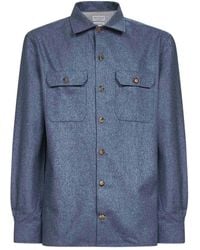 Brunello Cucinelli - Wool Shirt - Lyst