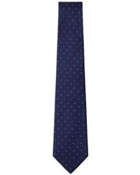Hackett - Polka-Dot Textured-Weave Tie - Lyst
