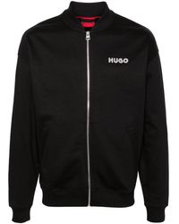 HUGO - Drochomber Cotton Track Jacket - Lyst