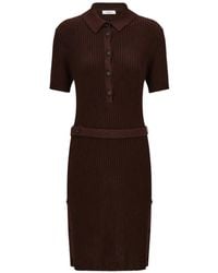 Ferragamo - Knitted Polo Dress - Lyst