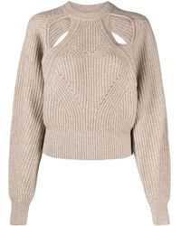 Isabel Marant - Cut-Out Knitted Jumper - Lyst