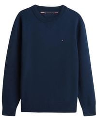 Tommy Hilfiger - Logo-Embroidered Crew-Neck Sweater - Lyst