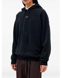 Ann Demeulemeester - Bardi Logo-Embroidered Drawstring Hoodie - Lyst