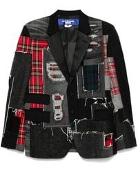 Junya Watanabe - Blazer Con Design Patchwork - Lyst