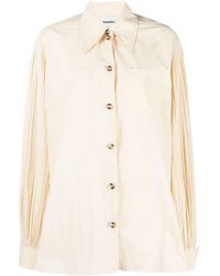 Nanushka - Nele Pleated-sleeves Poplin Shirt - Lyst