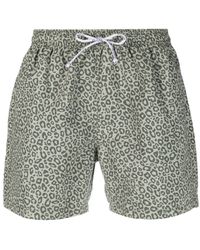 Closed - Leopard-print Swim Shorts - Lyst