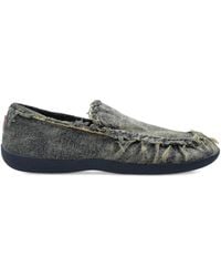 DIESEL - D-Shock Frayed Denim Loafers - Lyst