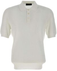 Gran Sasso - Knitted Short-Sleeve Polo Shirt - Lyst