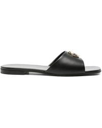 Gucci - Slide Sandals With Double G - Lyst