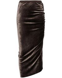 Rick Owens - Falda midi Svita - Lyst