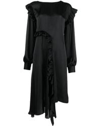Remain - Ruffled Long-Sleeved Maxi Dress - Lyst