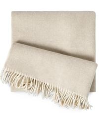 Brunello Cucinelli - Wool And Cashmere Knit Scarf - Lyst