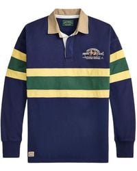 Polo Ralph Lauren - Striped-Detail Long-Sleeve Polo Shirt - Lyst