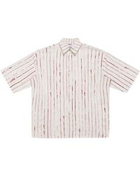 Marcelo Burlon - County Pinstripe Cotton Shirt - Lyst