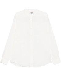 MC2 Saint Barth - Naxos Mandarin-Collar Long-Sleeved Shirt - Lyst