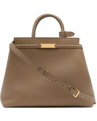 Bally - Deco Grained-Leather Tote Bag - Lyst