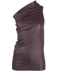 Rick Owens - Top Athena in pelle - Lyst