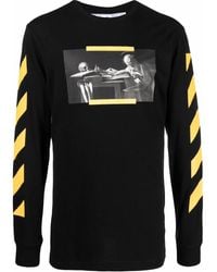 Off-White c/o Virgil Abloh - Caravaggio Print Long-Sleeve T-Shirt - Lyst