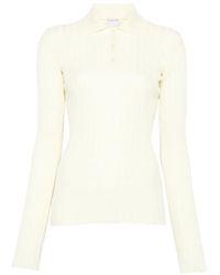 Calvin Klein - Amber Geribbelde Polotrui - Lyst