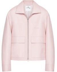 Courreges - Double-Pocket Leather Jacket - Lyst