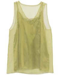 Ami Paris - Layered Silk Blouse - Lyst