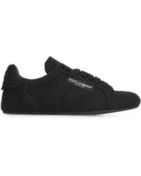 Dolce & Gabbana - Split Leather Portofino Soft Sneakers - Lyst