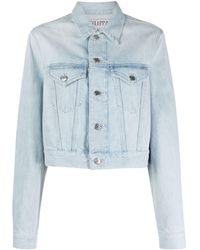 Filippa K - Cropped Organic Cotton Denim Jacket - Lyst