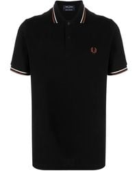 Fred Perry - Logo Cotton Polo Shirt - Lyst