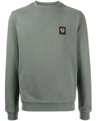 Belstaff - Logo-Patch Cotton Sweatshirt - Lyst