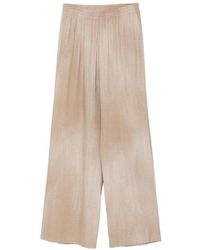 Ermanno Scervino - Elasticated-Waist Wide-Leg Trousers - Lyst